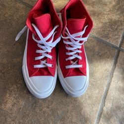 Chuck Taylor, Converse brand new red high tops size 6 1/2 women’s