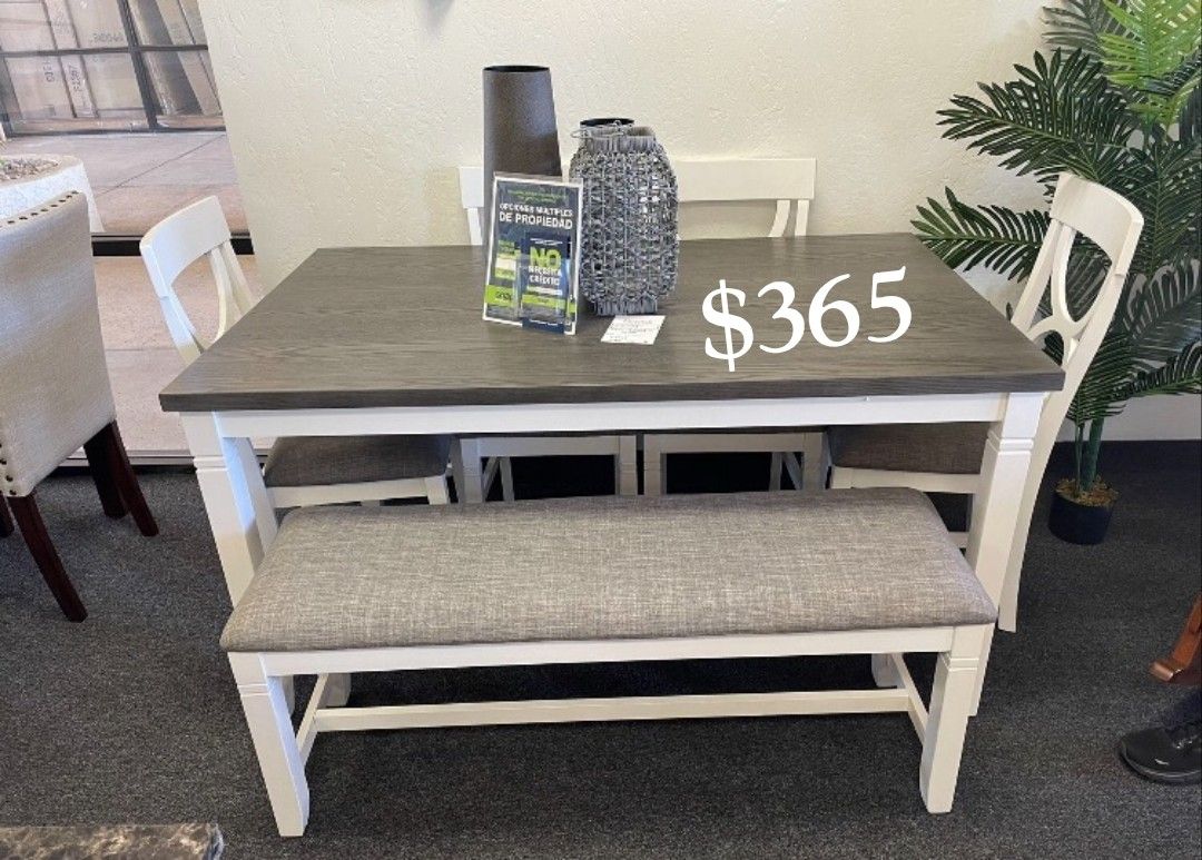 Elegant 6-Pc Dining Table Sets Brand New