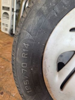 195/70 R14 Tire on Steel Wheel