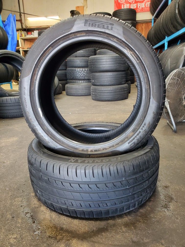 π₯ (2) 245 45 18 Pirelli & Ironman All Season Tires