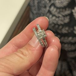 Princess Cut Wedding Set