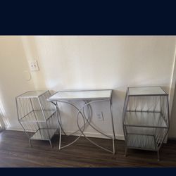 Silver Mirror Tables 