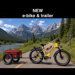 e-bike and trailer - NEW