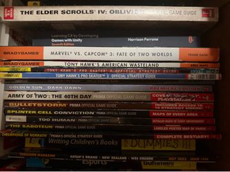 Video Game Books, Strategy Guides & Comics Lot - $20