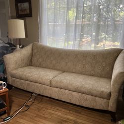 Tan Sofa Couch 7’x3’x3’