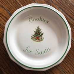 Santa Cookie Plate 