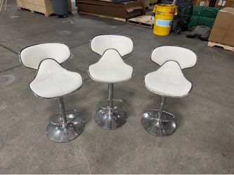 White bar stools