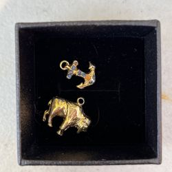 Two Solid Gold Charms