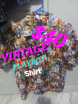 Vintage 1990 play boy shirt