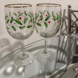 Lenox holy Wine glasses set of 2