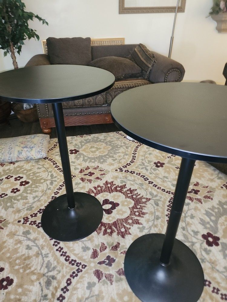 New. 2 Pub Style Tables Dimensions23.7"D x 23.7"W