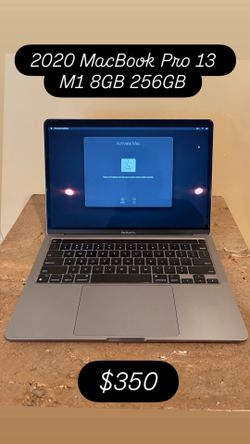 2020 MacBook Pro 13 m1 8gb 256gb space grey