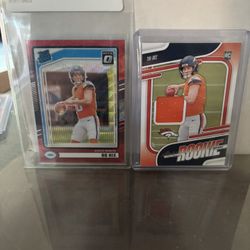 2024 Donruss Red Wave Bo Nix RC Absolute Bo Nix Relic +