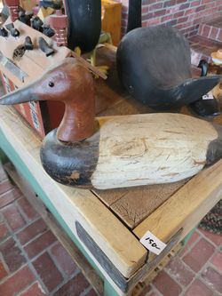 Hand Carved Wooden Duck Decoy