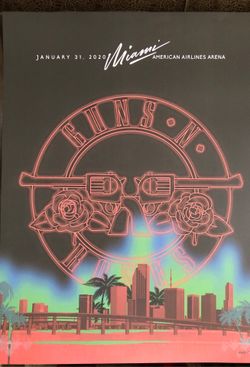 Guns n Roses Super Bowl Lithograph #49 of 200 only
