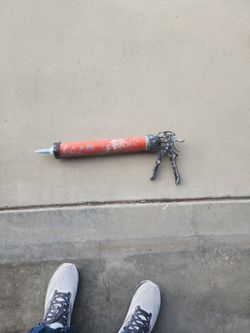 silicone gun. sealant