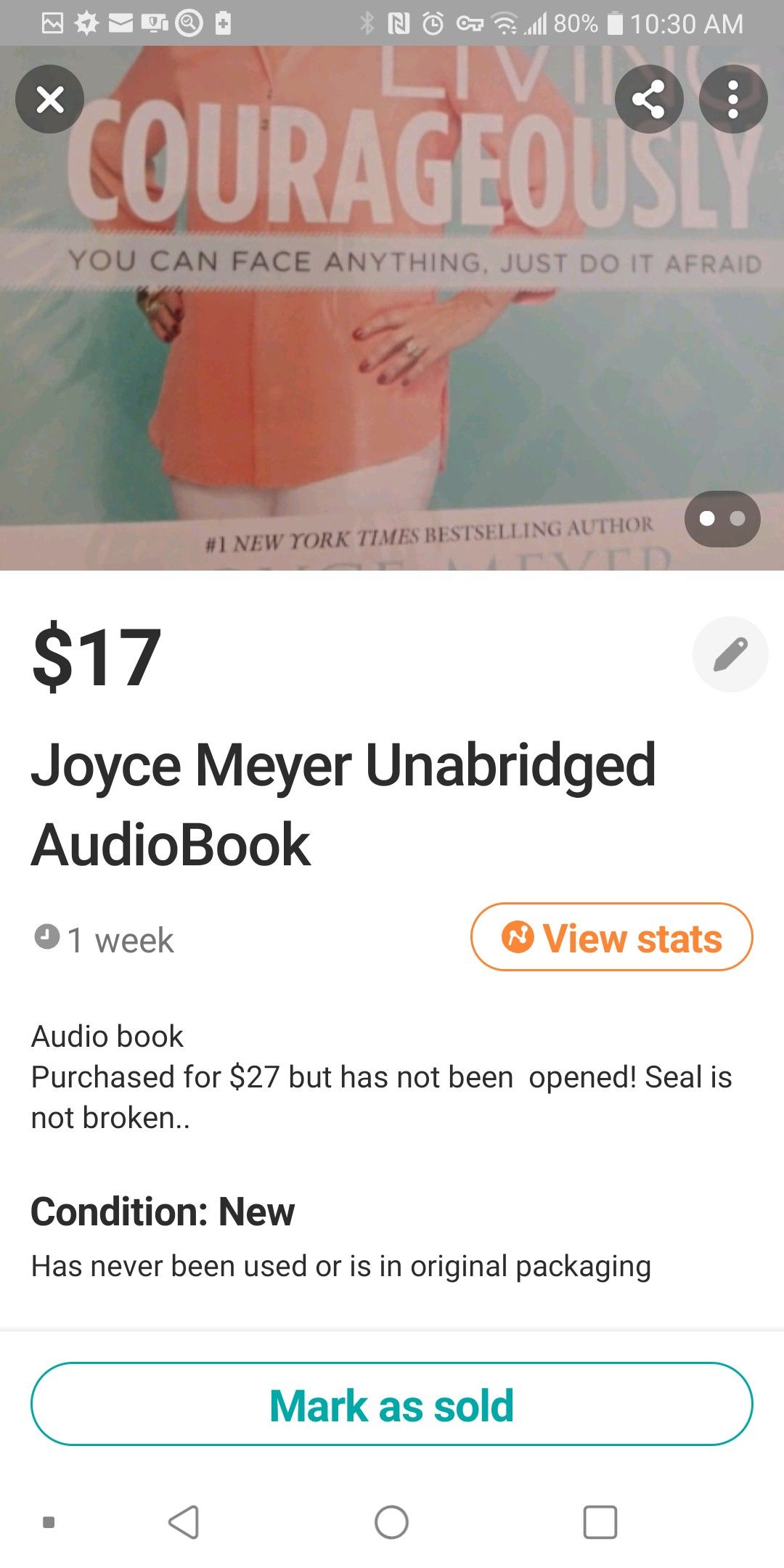 Living COURAGEOUSLY BY Joyce Meyer Audio Book