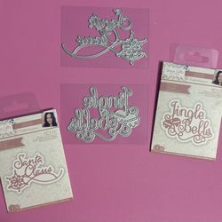 Two (2) New Christmas Holiday Die Cuts