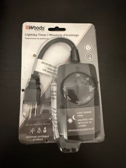 Woods Outdoor Light Sensing Lighting Timer