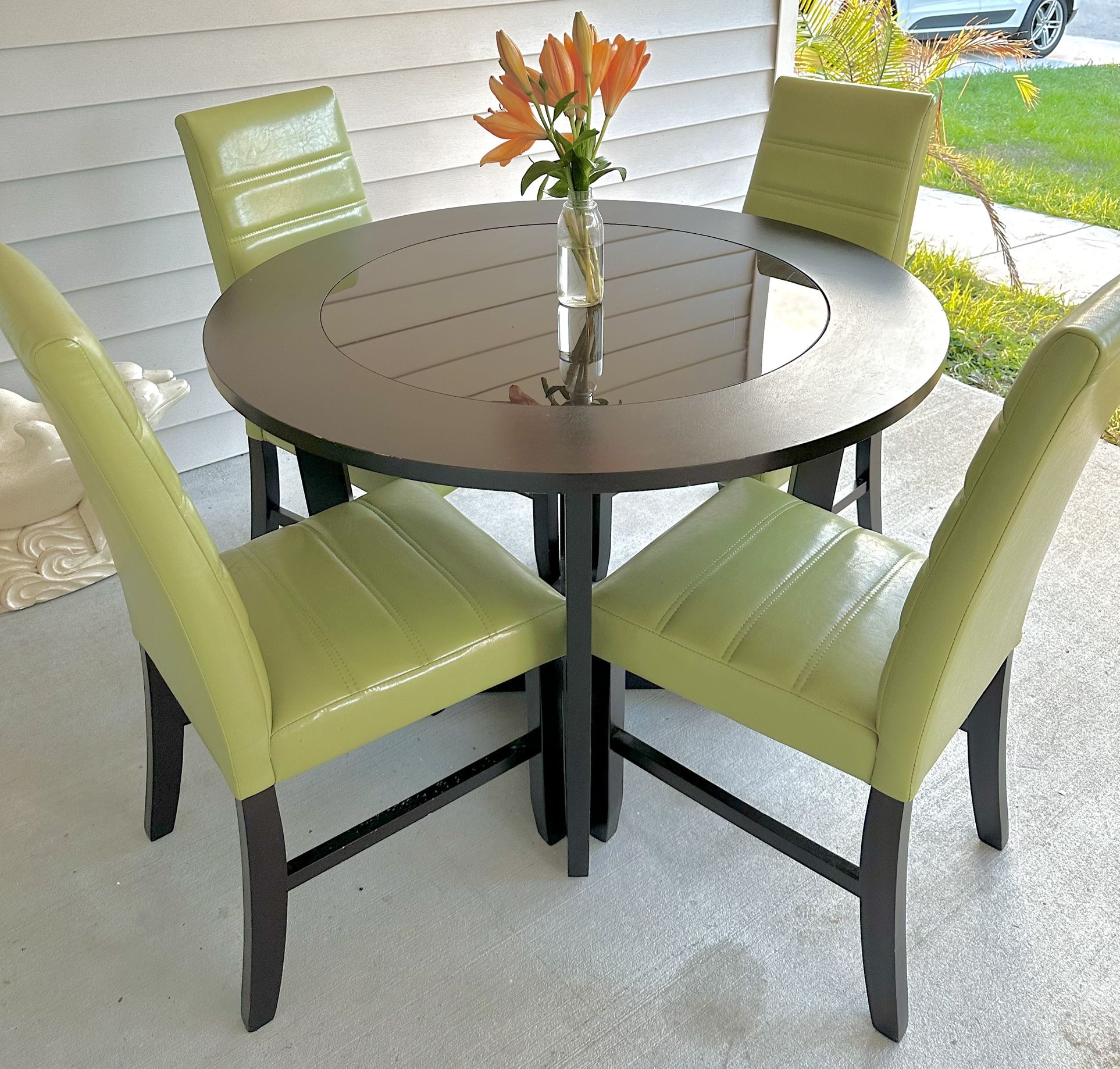 Beautiful Mabry Espresso 5 Pc Dining Set with Chairs