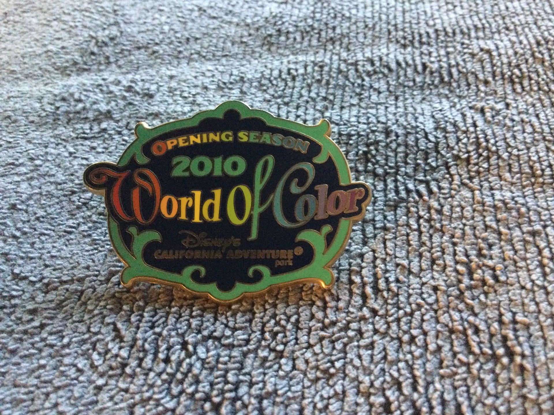 2010 Disney World of Color Cali. Adventure opening season pin