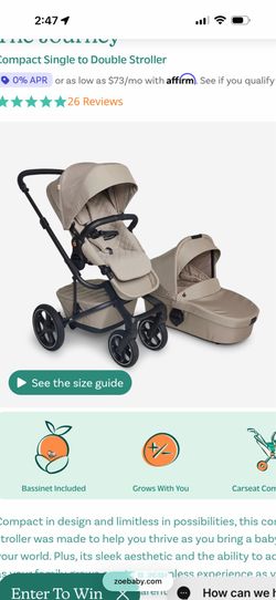 BRAND NEW ZOE STROLLER