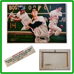 Glicee Print On Canvas, RED SOX GREATS, $100