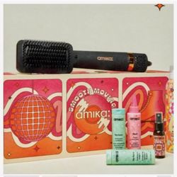 Amika 2 In 1 Straightening Blow Dryer And Shine Set