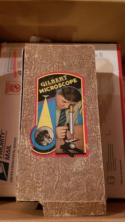 This is an antique Gilbert microscope