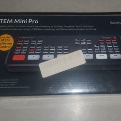Brand New Atem Mini Pro With Software Control For Streaming