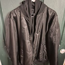 GUESS BOMBER JACKET WITH HOOD
