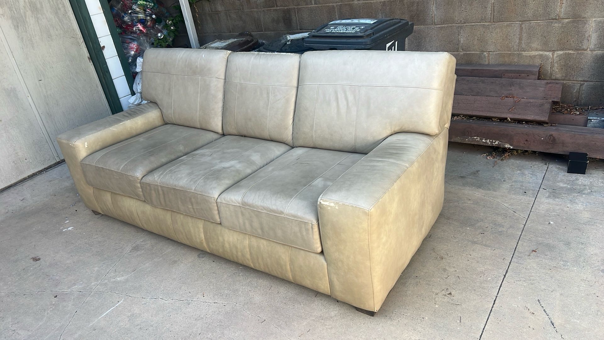 Leather couch