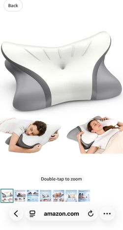 Brand new In box! Pain Relief Cervical Neck Pillow, Ergonomic Contour | Q-Max Cooling | Non-Temperature Memory Foam | Side/Back/Stomach Sleeper Suppor