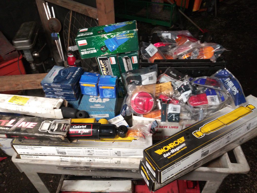 Whole bunch of random car and truck parts