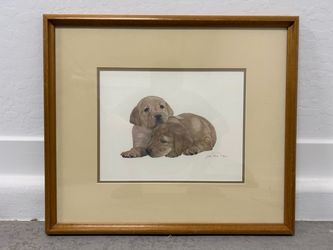 John Weiss “Rebel and Soda” Signed Limited Edition Lithograph 843/1000 – Framed