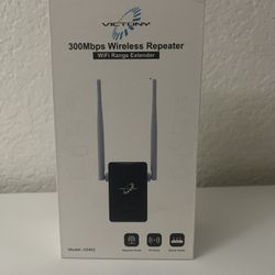 WiFi Range Extender 300Mbps – Dual Antenna Wireless Repeater (AP/Router Mode)