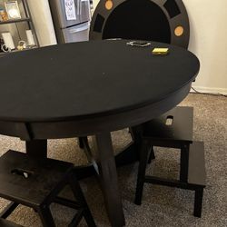 Wood Felt Poker/game Table
