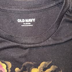 Black T-Shirt Size XL (14-16) For Boys 