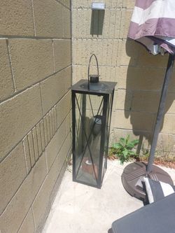 Tall Candle Holder Garden Decor 