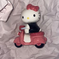 Hello Kitty Scooter Ceramic