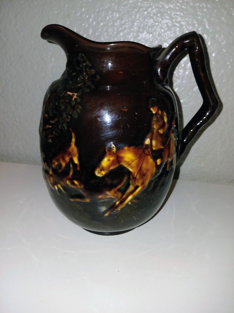 Royal Doulton Kingsware Hunting Scene Jug As Is