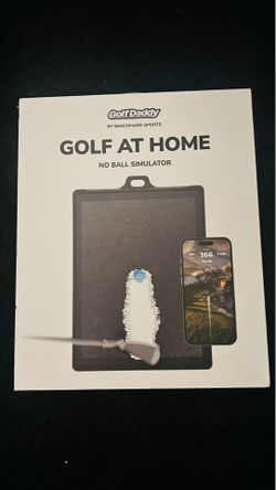 NEW GolfDaddy Golf At Home Simulator + Replacement Pad Bundle | Sealed