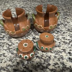 Saleros Y Cervilletero de Barro
