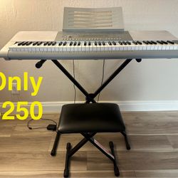 Casio WK-225 With 76 Keys + Stand + Stool