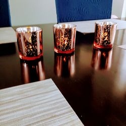3 CT Glass Votive Holder