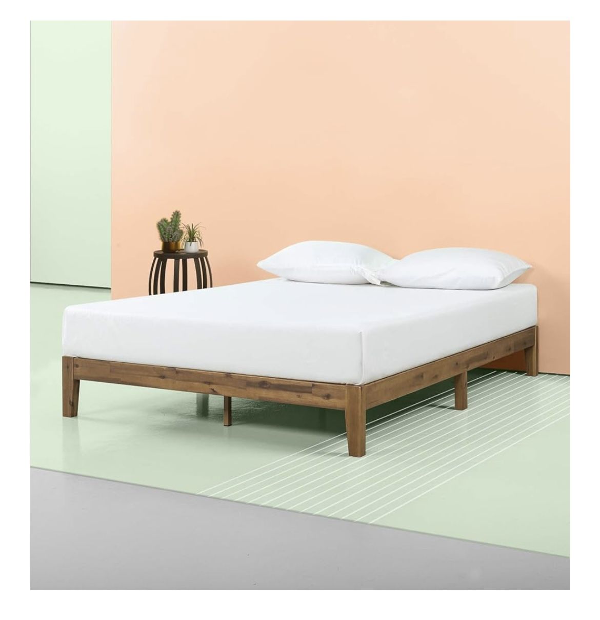 Wood bed frame (full size)