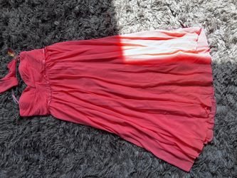 Coral Formal dress/ Bridesmaid Dress