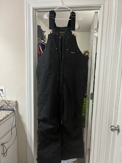Like New Walls Insulated Workwear Bib Overalls - Black (Size 2XL Regular)