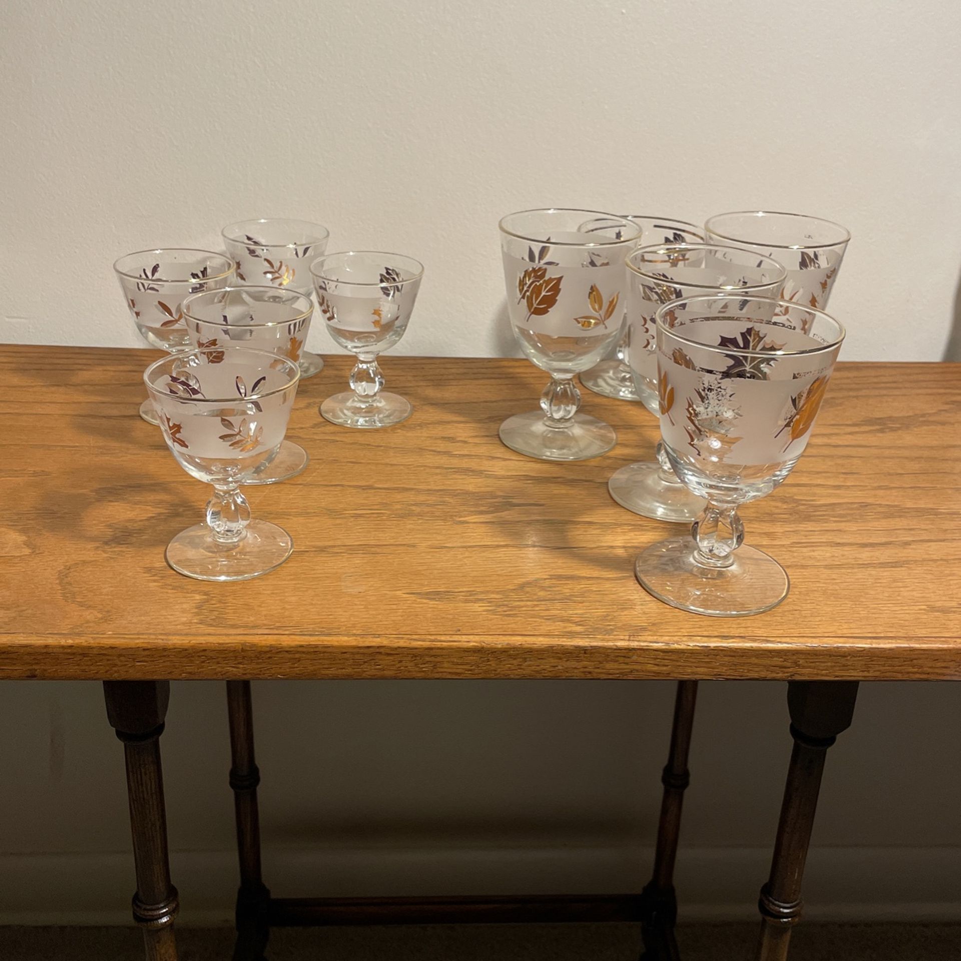 Antique, Vintage Glass Cups Set Of 10
