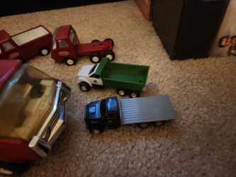 Group Of Tonka And Other Trucks